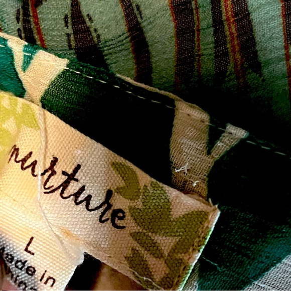 Nuture by Westbound Bohemian Striped w Embroidery Sleeveless Dress Size L - Picture 8 of 9